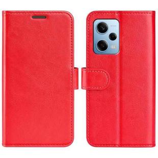 For Xiaomi Redmi Note 12 Pro 5G Global R64 Texture Horizontal Flip Leather Phone Case(Red)