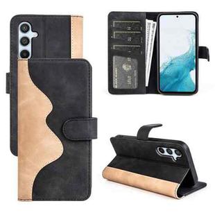 For Samsung Galaxy A54 5G Stitching Horizontal Flip Leather Phone Case(Black)