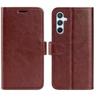 For Samsung Galaxy A54 5G R64 Texture Horizontal Flip Leather Phone Case(Brown)