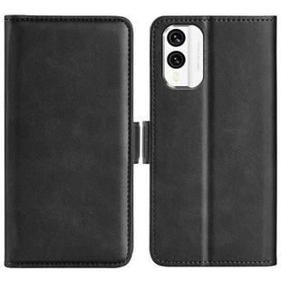 For Nokia X30 Dual-side Magnetic Buckle Horizontal Flip Leather Phone Case(Black)
