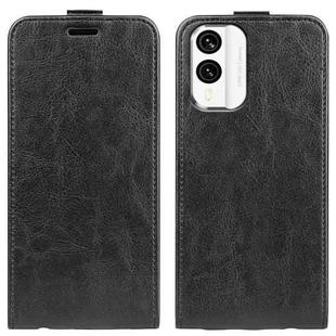 For Nokia X30 R64 Texture Vertical Flip Leather Phone Case(Black)