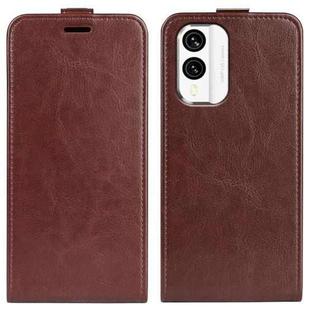 For Nokia X30 R64 Texture Vertical Flip Leather Phone Case(Brown)