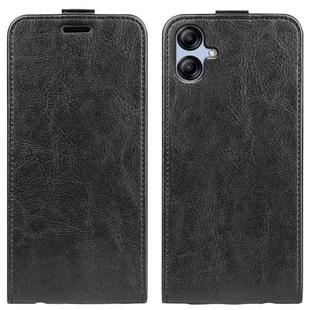 For Samsung Galaxy A04e R64 Texture Vertical Flip Leather Phone Case(Black)