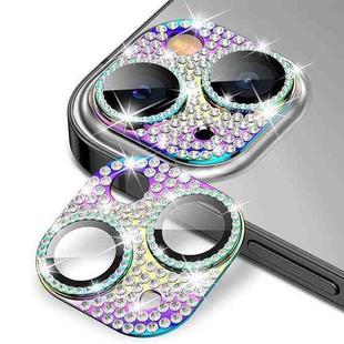 For iPhone 13 / 13 mini ENKAY Hat-Prince Blink Diamond Camera Lens Aluminium Alloy Tempered Glass Film(Colorful)