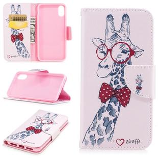 For iPhone SE 2022 / SE 2020 / 8 / 7 Colored Drawing Pattern Horizontal Flip Leather Case with Holder & Card Slots & Wallet(Deer)