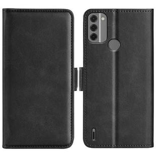 For Nokia C31 Dual-side Magnetic Buckle Horizontal Flip Leather Phone Case(Black)