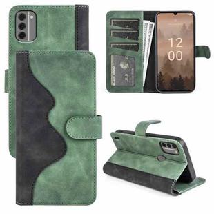 For Nokia C31 Stitching Horizontal Flip Leather Phone Case(Green)