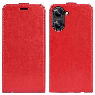 For Realme 10 4G R64 Texture Vertical Flip Leather Phone Case(Red)