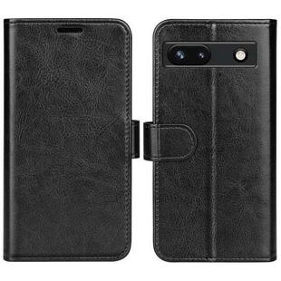 For Google Pixel 7a R64 Texture Horizontal Flip Leather Phone Case(Black)