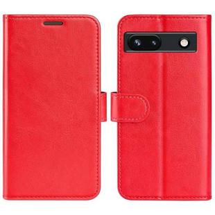 For Google Pixel 7a R64 Texture Horizontal Flip Leather Phone Case(Red)