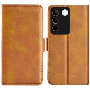 For vivo S16 / S16 Pro Dual-side Magnetic Buckle Leather Phone Case(Yellow)