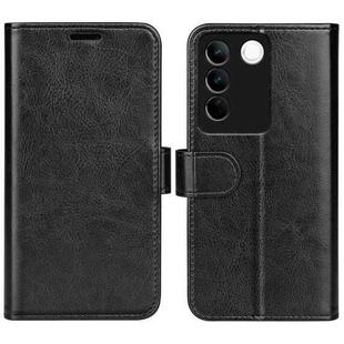 For vivo S16 / S16 Pro R64 Texture Horizontal Flip Leather Phone Case(Black)
