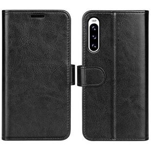 For Sony Xperia10 V R64 Texture Horizontal Flip Leather Phone Case(Black)
