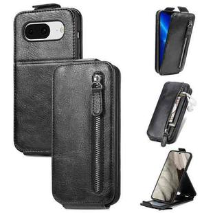 For Google Pixel 8 Zipper Wallet Vertical Flip Leather Phone Case(Black)