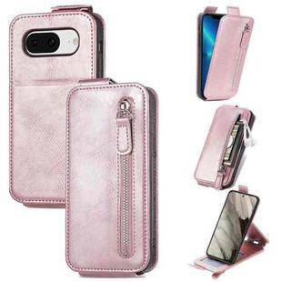 For Google Pixel 8 Zipper Wallet Vertical Flip Leather Phone Case(Pink)