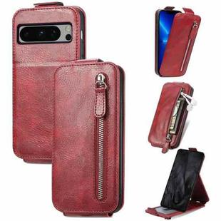 For Google Pixel 8 Pro Zipper Wallet Vertical Flip Leather Phone Case(Red)