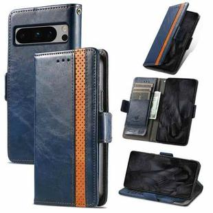 For Google Pixel 8 Pro CaseNeo Splicing Dual Magnetic Buckle Leather Phone Case(Blue)