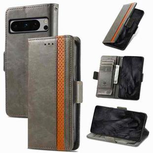 For Google Pixel 8 Pro CaseNeo Splicing Dual Magnetic Buckle Leather Phone Case(Gray)