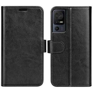 For TCL 40 SE R64 Texture Horizontal Flip Leather Phone Case(Black)