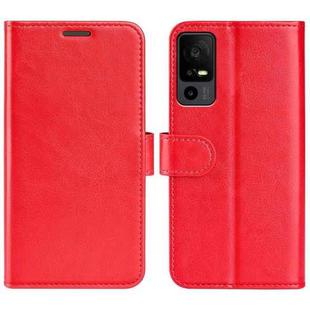 For TCL 40R R64 Texture Horizontal Flip Leather Phone Case(Red)