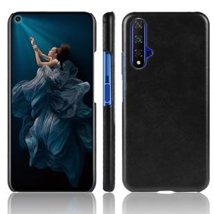 Shockproof Litchi Texture PC + PU Case For Huawei Honor 20(Black)