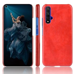 Shockproof Litchi Texture PC + PU Case For Huawei Honor 20(Red)