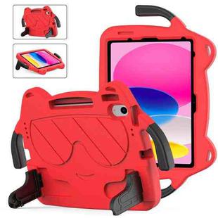 For iPad 10th Gen 10.9 2022 Ice Baby EVA Shockproof Hard PC Tablet Case(Red+Black)