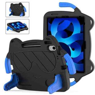 For iPad Air 2022 / Air 2020 10.9 Ice Baby EVA Shockproof Hard PC Tablet Case(Black+Blue)