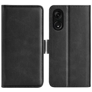 For OPPO A1 Pro 5G / Reno8 T 5G Dual-side Magnetic Buckle Leather Phone Case(Black)