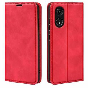 For OPPO A1 Pro 5G / Reno8 T 5G Retro-skin  Magnetic Suction Leather Phone Case(Red)