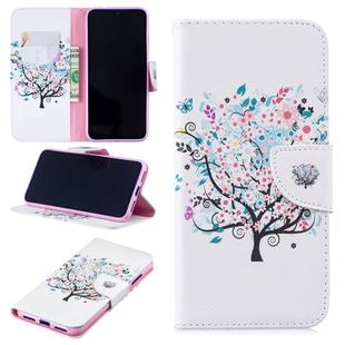Colored Drawing Pattern Horizontal Flip Leather Case for Xiaomi Redmi  Note7,with Holder & Card Slots & Wallet(Tree)