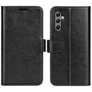 For Realme C35 R64 Texture Horizontal Flip Leather Phone Case(Black)