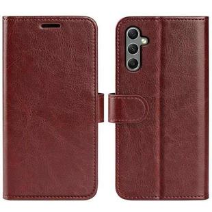 For Realme C35 R64 Texture Horizontal Flip Leather Phone Case(Brown)