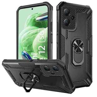 For Redmi Redmi Note 12 5G Global/Poco X5 Warship Armor 2 in 1 Shockproof Phone Case(Black)