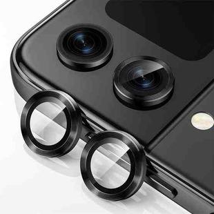 For Samsung Galaxy Z Flip4 / W23 Flip ENKAY Hat-Prince 9H Rear Camera Lens Aluminium Alloy Tempered Glass Film(Black)