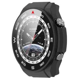 For Huawei Watch Ultimate PC+ Toughened Film Integrated Watch Protective Case(Black)