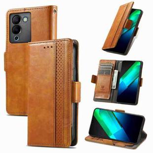 For Infinix Note 12 G96 CaseNeo Splicing Dual Magnetic Buckle Leather Phone Case(Khaki)