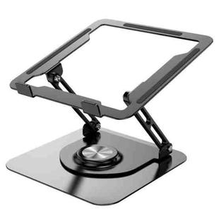 D147 Foldable 360 Degree Rotating Laptop Lifting Bracket Aluminum Alloy Notebook Desktop Stand(Black)