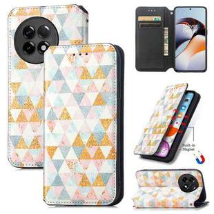 For OnePlus Ace 2 CaseNeo Colorful Magnetic Leather Phone Case(Rhombus)