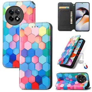 For OnePlus Ace 2 CaseNeo Colorful Magnetic Leather Phone Case(Colorful Cube)