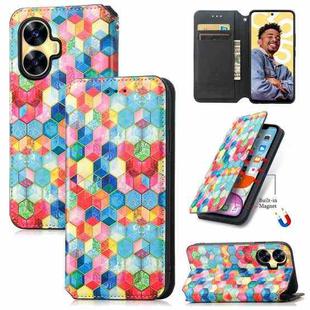 For Realme C55 CaseNeo Colorful Magnetic Leather Phone Case(Magic Space)