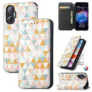 For Tecno Pova Neo 5G CaseNeo Colorful Magnetic Leather Phone Case(Rhombus)