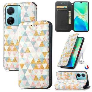 For vivo S15e CaseNeo Colorful Magnetic Leather Phone Case(Rhombus)