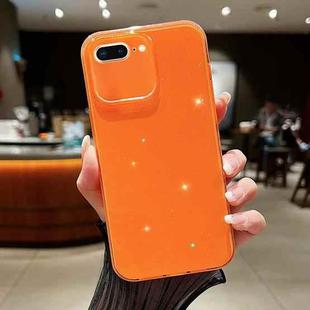 For iPhone 7 Plus / 8 Plus Jelly Glitter Solid Color TPU Phone Case(Orange)