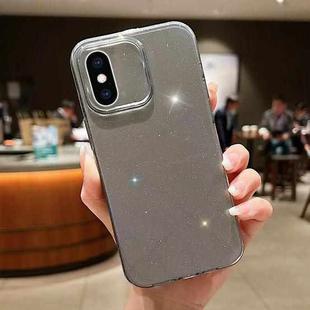 For iPhone XS Max Jelly Glitter Solid Color TPU Phone Case(Grey)