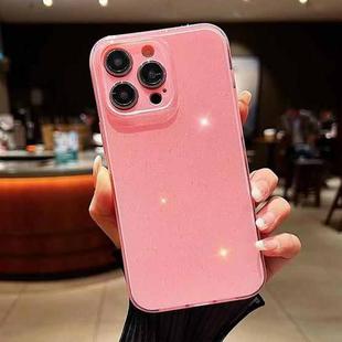 For iPhone 12 Pro Jelly Glitter Solid Color TPU Phone Case(Pink)