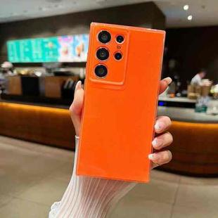 For Samsung Galaxy S25 Ultra 5G Jelly Glitter Solid Color TPU Phone Case(Orange)