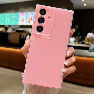 For Samsung Galaxy S24 FE 5G Jelly Glitter Solid Color TPU Phone Case(Pink)