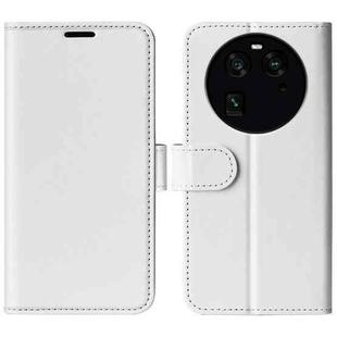 For OPPO Find X6 R64 Texture Horizontal Flip Leather Phone Case(White)