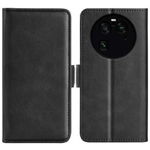 For OPPO Find X6 Pro Dual-side Magnetic Buckle Leather Phone Case(Black)